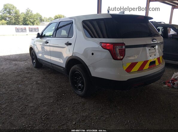 1FM5K8AR2HGC07600 2017 FORD UTILITY POLICE INTERCEPTOR White Задня ліва чверть