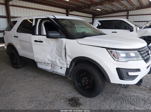 1FM5K8AR2HGC07600 2017 FORD UTILITY POLICE INTERCEPTOR White Вид спереду