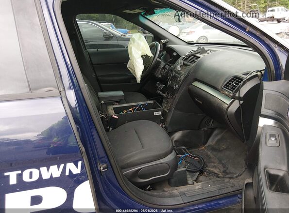 1FM5K8AR3GGA71900 2016 FORD UTILITY POLICE INTERCEPTOR Blue Vista interior delantera