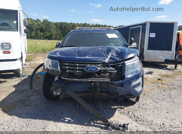 1FM5K8AR3GGA71900 2016 FORD UTILITY POLICE INTERCEPTOR Blue Vista frontal