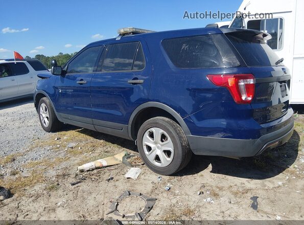 1FM5K8AR3GGA71900 2016 FORD UTILITY POLICE INTERCEPTOR Blue Trasero izquierdo