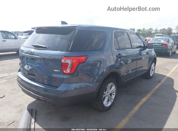 1FM5K8AR4GGC92597 2016 FORD UTILITY POLICE INTERCEPTOR Blue Tył prawy