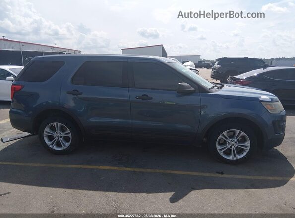 1FM5K8AR4GGC92597 2016 FORD UTILITY POLICE INTERCEPTOR Blue Widok wnętrza z tyłu