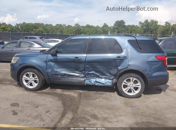 1FM5K8AR4GGC92597 2016 FORD UTILITY POLICE INTERCEPTOR Blue Widok wnętrza 360 stopni