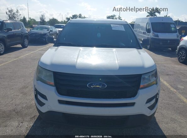 1FM5K8AR5GGC50830 2016 FORD UTILITY POLICE INTERCEPTOR White Vista del cuadro de instrumentos