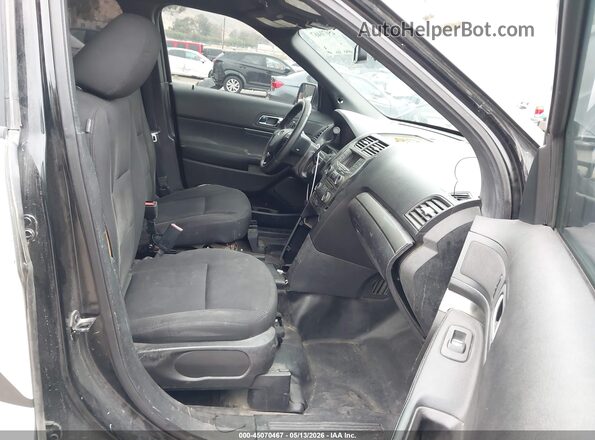 1FM5K8AR5HGC57200 2017 FORD UTILITY POLICE INTERCEPTOR Black Widok wnętrza z przodu