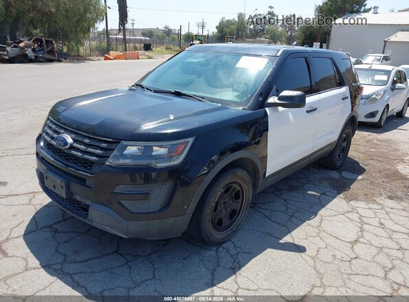 1FM5K8AR5HGC57200 2017 FORD UTILITY POLICE INTERCEPTOR Black Przód lewy