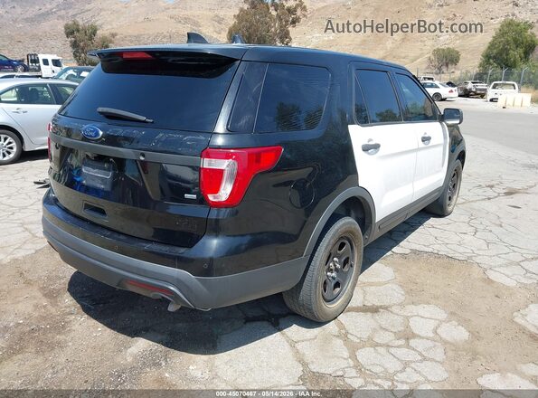 1FM5K8AR5HGC57200 2017 FORD UTILITY POLICE INTERCEPTOR Black Tył prawy