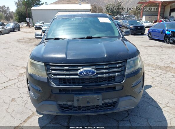 1FM5K8AR5HGC57200 2017 FORD UTILITY POLICE INTERCEPTOR Black Widok zestawu wskaźników