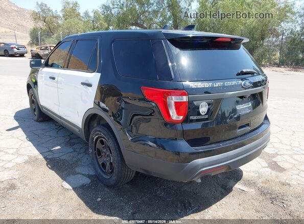 1FM5K8AR5HGC57200 2017 FORD UTILITY POLICE INTERCEPTOR Black Tył lewy