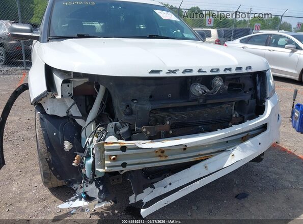 1FM5K8AR5HGE14563 2017 FORD UTILITY POLICE INTERCEPTOR White წინა ხედი