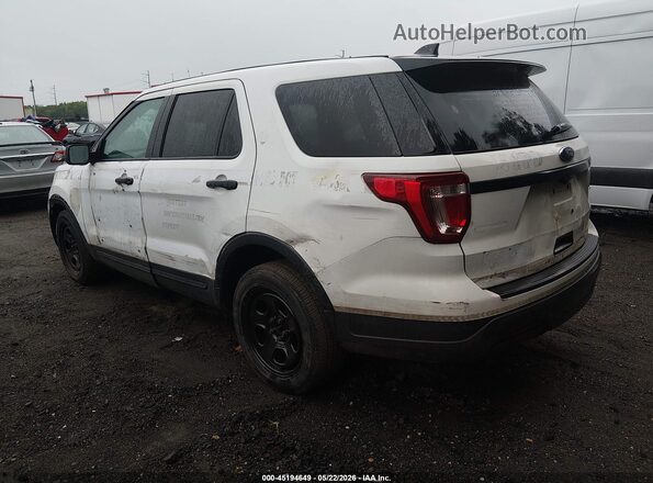 1FM5K8AR5KGA29690 2019 FORD POLICE INTERCEPTOR White Հետևի ձախ