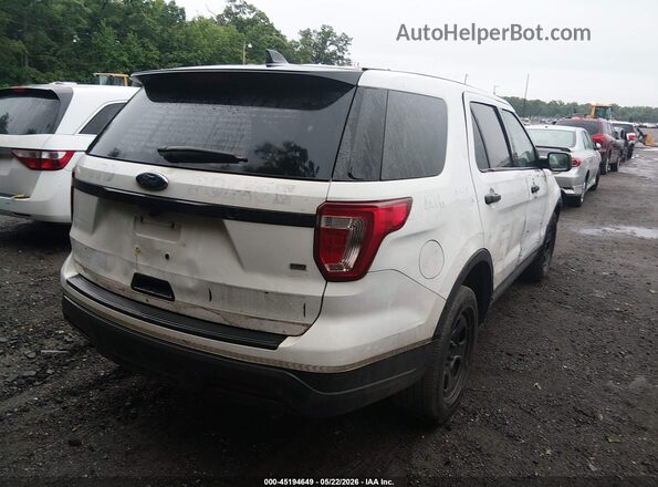 1FM5K8AR5KGA29690 2019 FORD POLICE INTERCEPTOR White Հետևի աջ