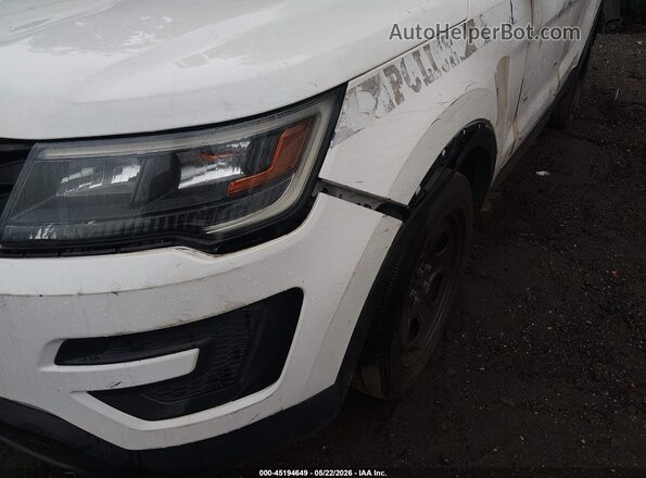 1FM5K8AR5KGA29690 2019 FORD POLICE INTERCEPTOR White Դիմացի տեսք