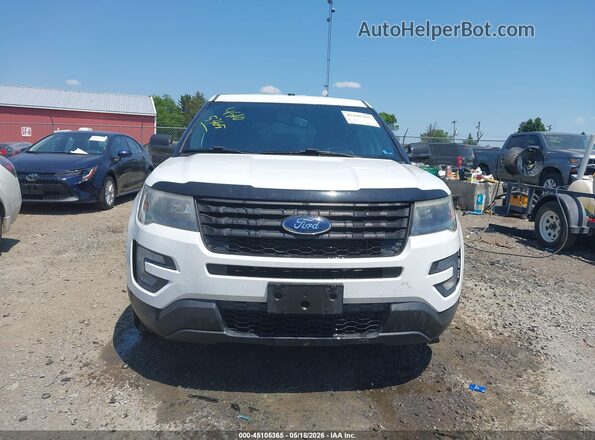 1FM5K8AR6HGE26057 2017 FORD UTILITY POLICE INTERCEPTOR White Вид щитка приладів
