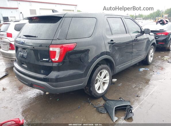 1FM5K8AR7JGA32752 2018 FORD POLICE INTERCEPTOR Black Задня права чверть