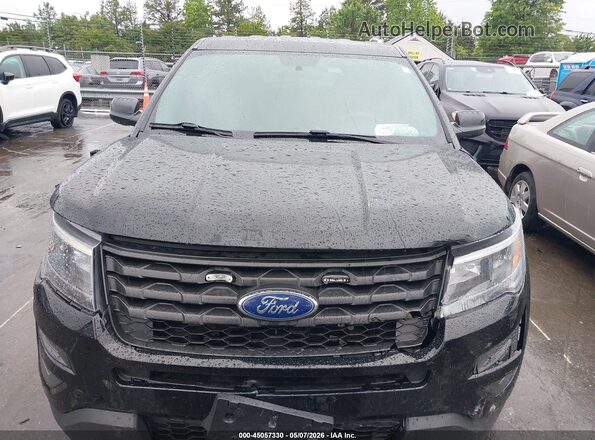 1FM5K8AR7JGA32752 2018 FORD POLICE INTERCEPTOR Black Вид щитка приладів