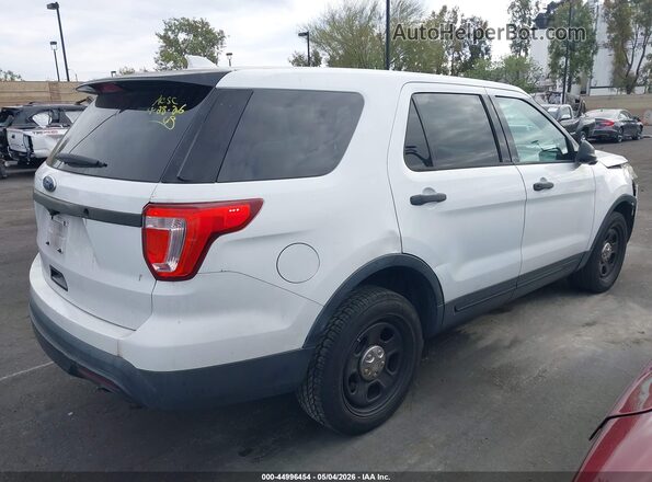 1FM5K8AR8GGD31353 2016 FORD UTILITY POLICE INTERCEPTOR Белый Задняя правая четверть