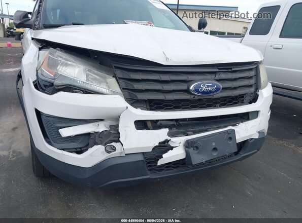 1FM5K8AR8GGD31353 2016 FORD UTILITY POLICE INTERCEPTOR Белый Вид спереди