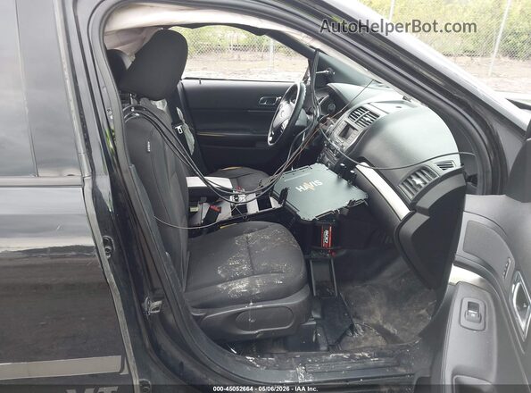 1FM5K8AR8JGA71494 2018 FORD POLICE INTERCEPTOR Black Vista interior delantera