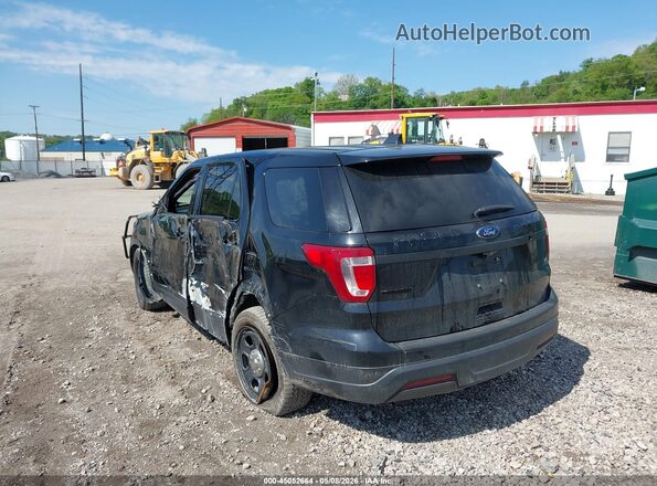 1FM5K8AR8JGA71494 2018 FORD POLICE INTERCEPTOR Black Trasero izquierdo
