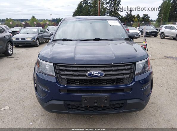 1FM5K8AR9GGC08449 2016 FORD UTILITY POLICE INTERCEPTOR Blue Instrument cluster view