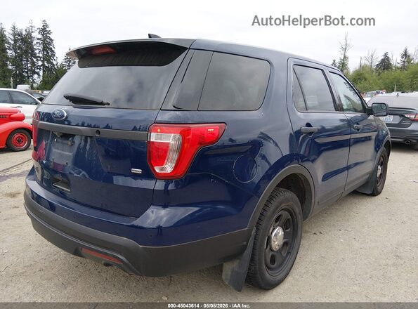 1FM5K8AR9GGC08449 2016 FORD UTILITY POLICE INTERCEPTOR Blue Rear right