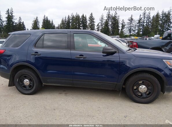 1FM5K8AR9GGC08449 2016 FORD UTILITY POLICE INTERCEPTOR Blue Rear interior view