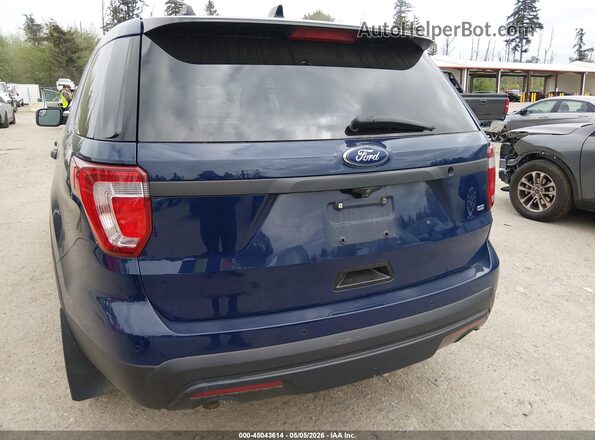 1FM5K8AR9GGC08449 2016 FORD UTILITY POLICE INTERCEPTOR Blue Front view