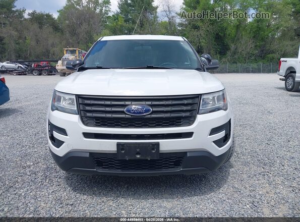 1FM5K8AR9JGC35335 2018 FORD POLICE INTERCEPTOR White Սալոնի հետևի տեսք