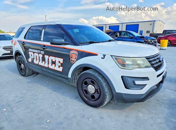 1FM5K8AT1GGC14726 2016 FORD EXPLORER White Przód prawy