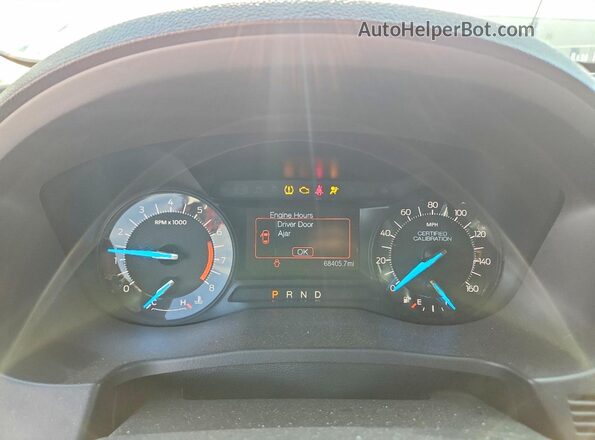 1FM5K8AT1GGC14726 2016 FORD EXPLORER White Widok zestawu wskaźników