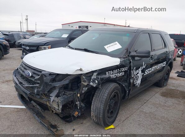 1FM5K8AT2HGA77443 2017 FORD UTILITY POLICE INTERCEPTOR Черный Передняя левая четверть