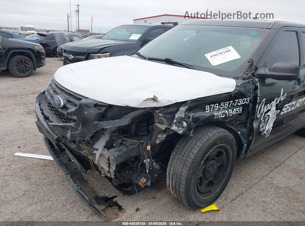 1FM5K8AT2HGA77443 2017 FORD UTILITY POLICE INTERCEPTOR Черный Вид спереди