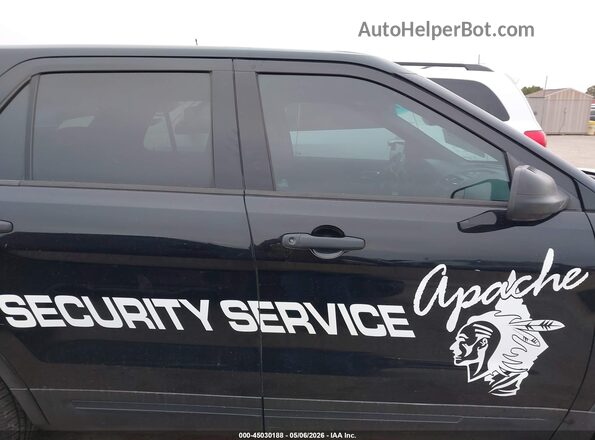1FM5K8AT2HGA77443 2017 FORD UTILITY POLICE INTERCEPTOR Черный Вид задней части салона
