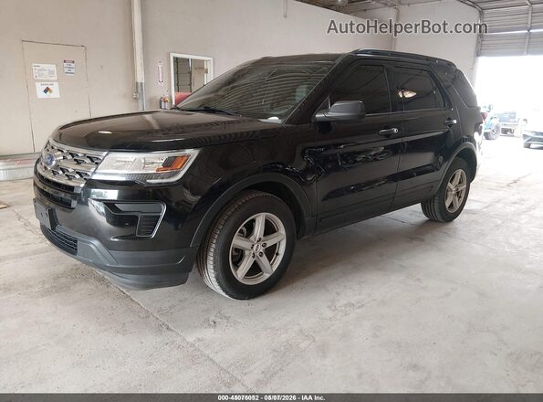 1FM5K8B85KGA33048 2019 FORD EXPLORER Black Vista tres cuartos delantera izquierda