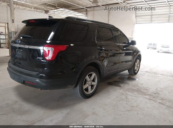 1FM5K8B85KGA33048 2019 FORD EXPLORER Black Trasero derecho