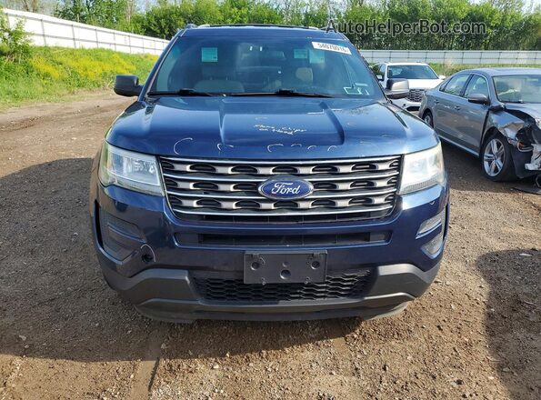 1FM5K8B87GGA49890 2016 FORD EXPLORER Синий Вид спереди