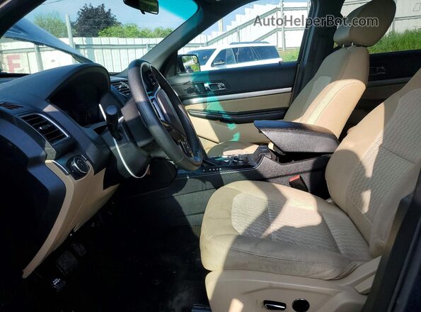1FM5K8B87GGA49890 2016 FORD EXPLORER Синий Вид салона спереди