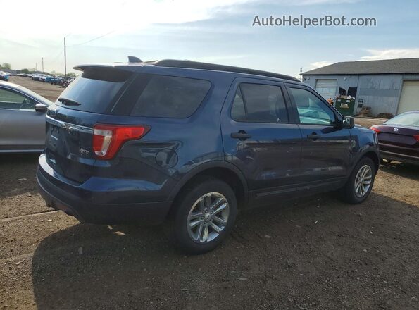 1FM5K8B87GGA49890 2016 FORD EXPLORER Синий Задняя правая четверть