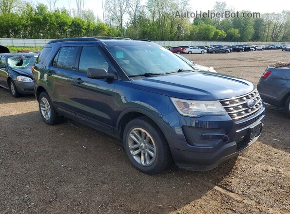 1FM5K8B87GGA49890 2016 FORD EXPLORER Синий Передняя правая четверть