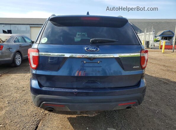 1FM5K8B87GGA49890 2016 FORD EXPLORER Синий Вид сзади