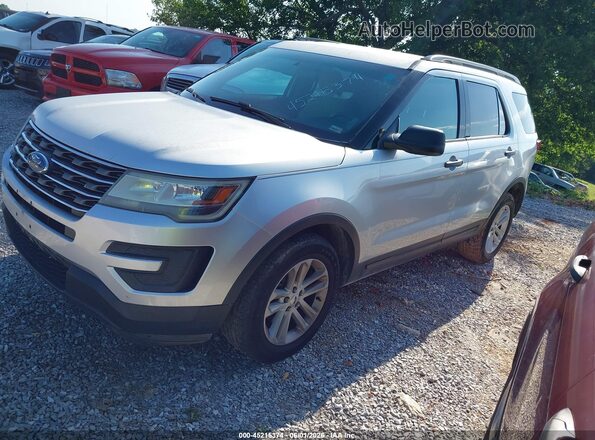 1FM5K8B89GGA37692 2016 FORD EXPLORER Silver Vista tres cuartos delantera izquierda