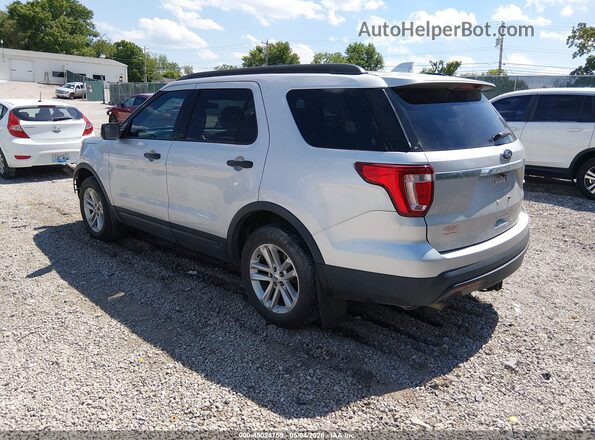 1FM5K8B89HGC84535 2017 FORD FORD EXPLORER Silver Rear left