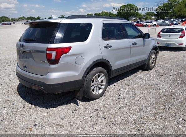 1FM5K8B89HGC84535 2017 FORD FORD EXPLORER Silver Rear right
