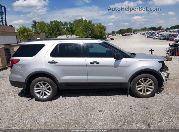 1FM5K8B89HGC84535 2017 FORD FORD EXPLORER Silver Rear interior view