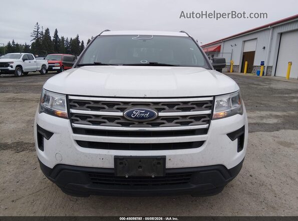 1FM5K8BH9JGC45224 2018 FORD EXPLORER Белый Вид щитка приборов