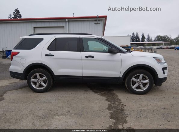 1FM5K8BH9JGC45224 2018 FORD EXPLORER Белый Вид задней части салона