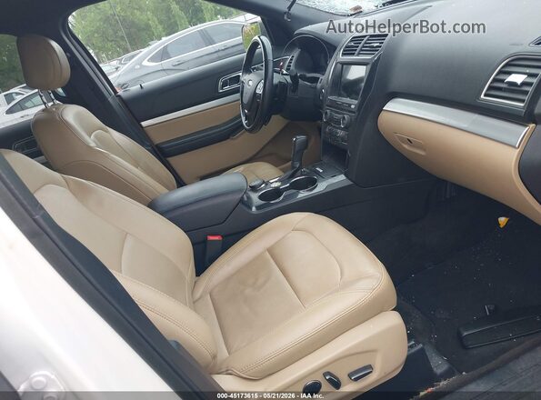 1FM5K8D80HGD18536 2017 FORD EXPLORER White წინა სალონის ხედი