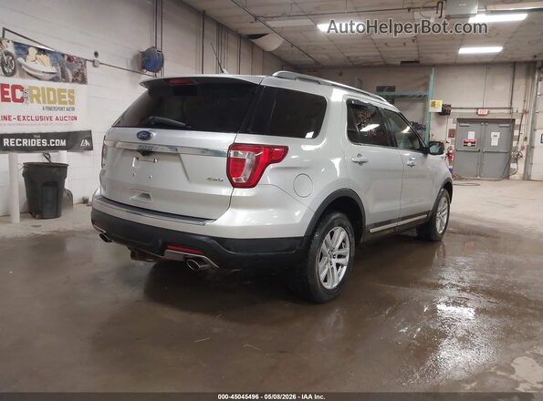 1FM5K8D80JGA29632 2018 FORD FORD EXPLORER Silver Tył prawy